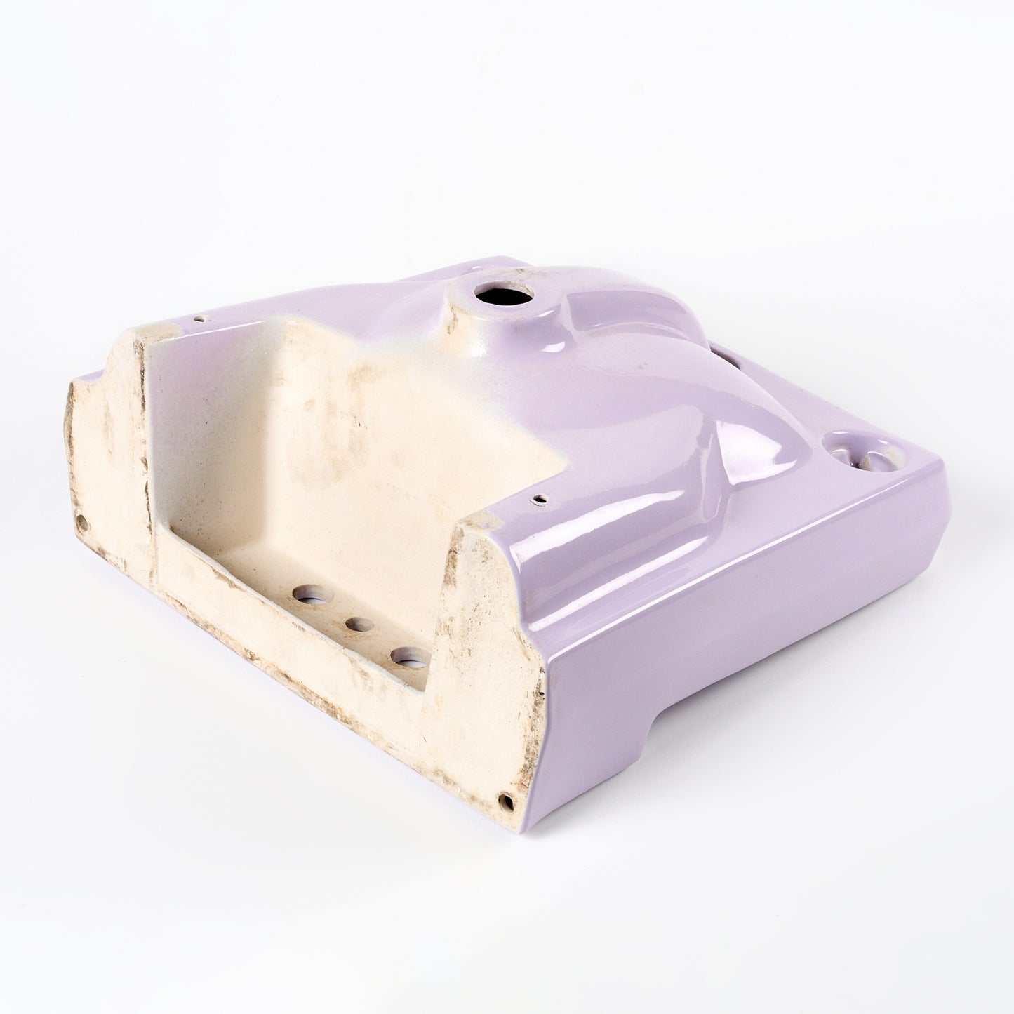 1970s Vintage Vitreous China Lavender 4" Centers Sink