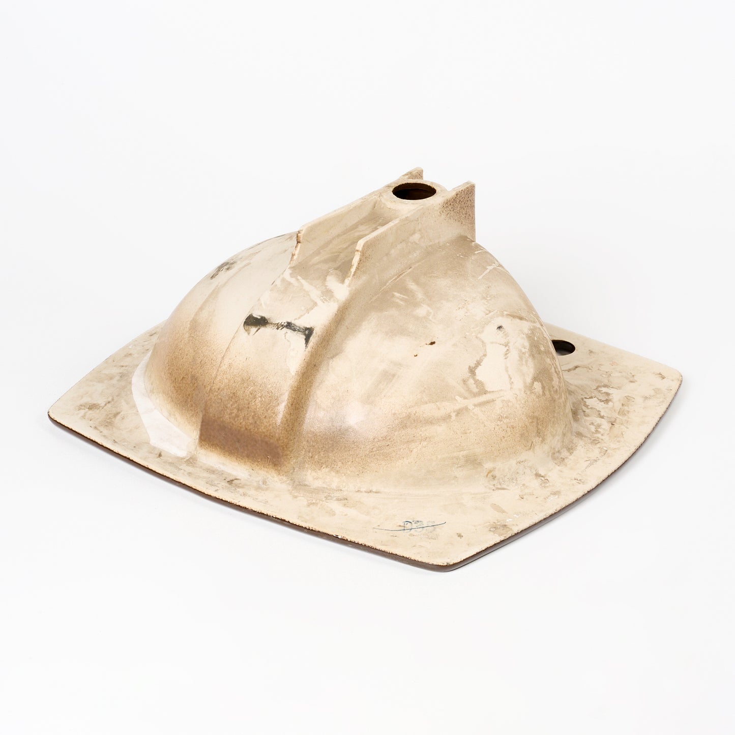 1970s Vintage Kohler Vitreous China Espresso 8" Centers Rondelle Sink