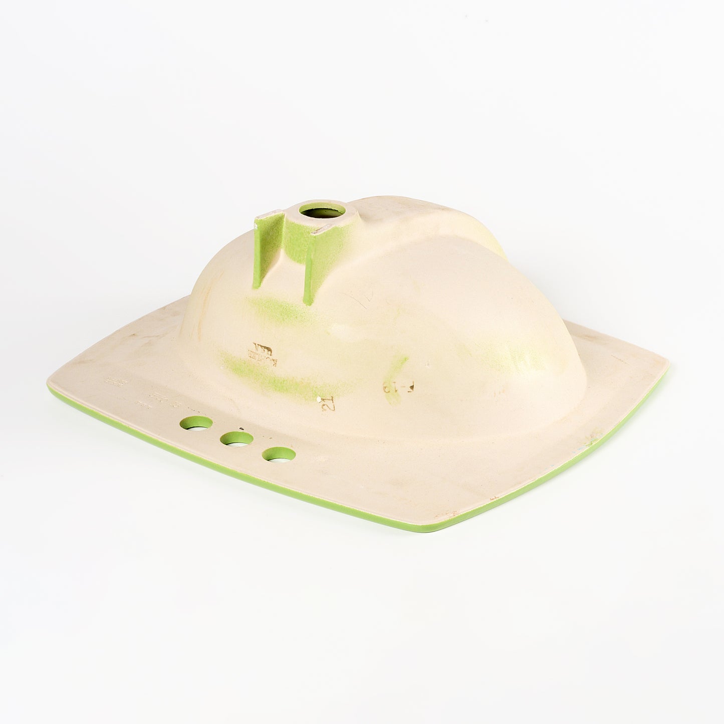 1970s Vintage Kohler Vitreous China Fresh Green 4" Centers Rondelle Sink