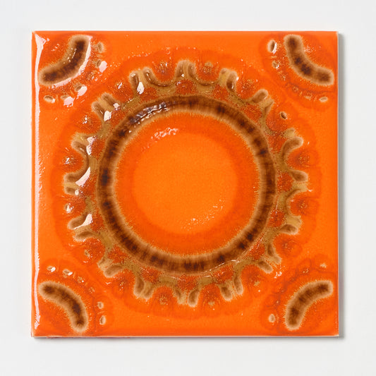 Orange Fat Lava Villeroy & Boch 1970s Wall Tile, 1275 Sq Ft Available - 12.5 Sq Ft Per Box