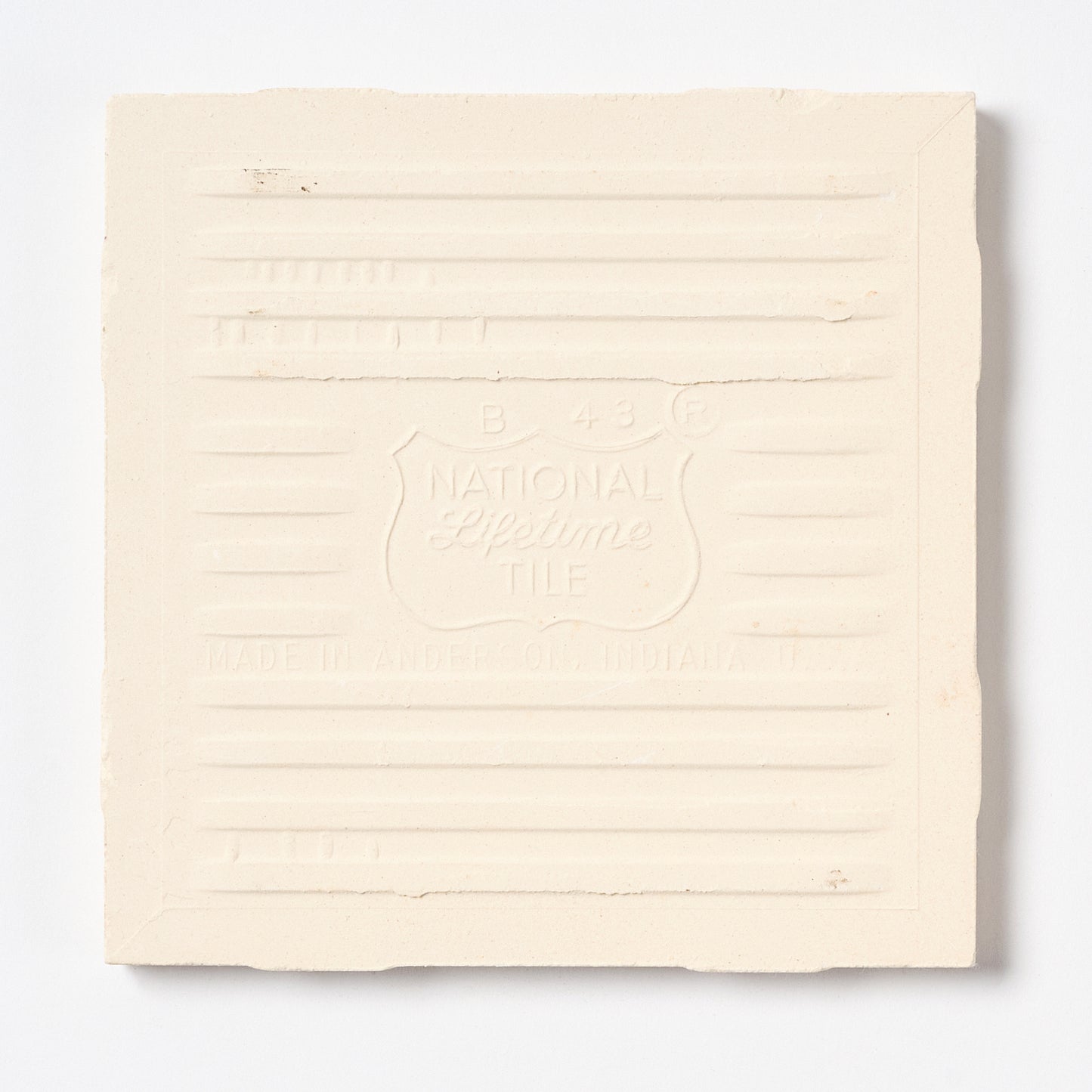 1960s National Lifetime Tile Cream Spice Wall Tile, 10 Sq Ft Available