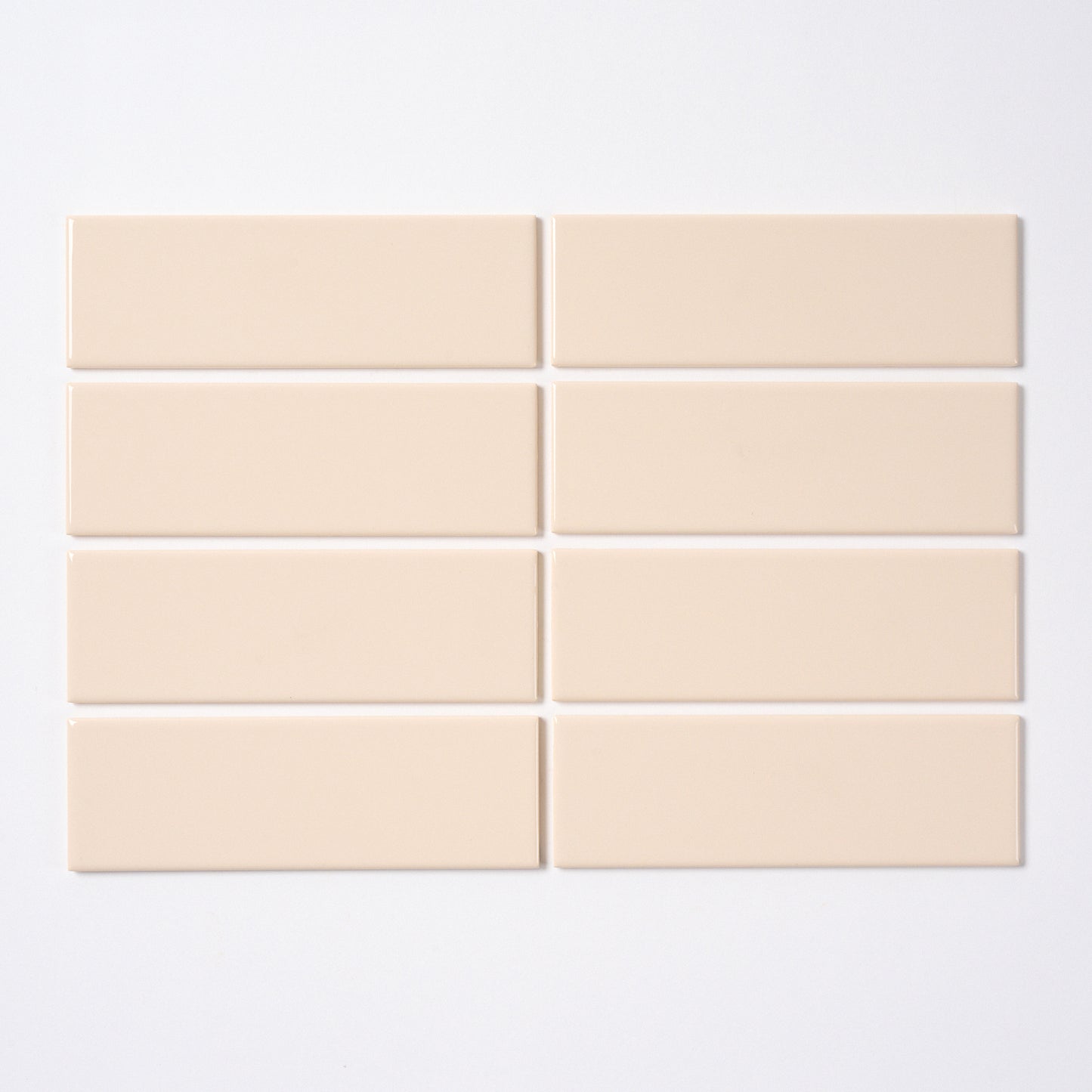 Vintage 1970s French Villeroy and Boch Beige Porcelain Wall Tile, 840 Sq Ft Available - 20.5 Sq Ft Per Box