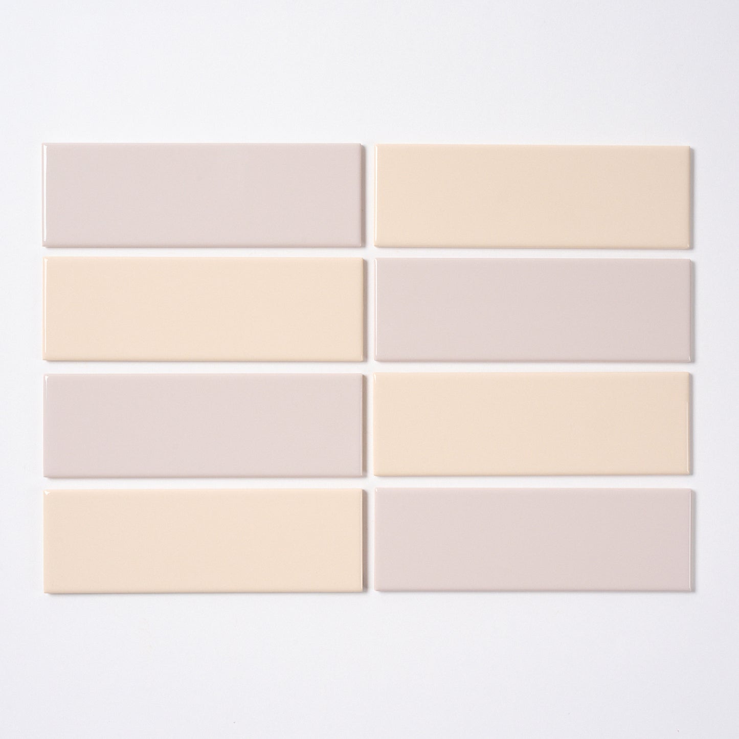 Vintage 1970s French Villeroy and Boch Mauve Porcelain Wall Tile, 880 Sq Ft Available - 20.5 Sq Ft Per Box