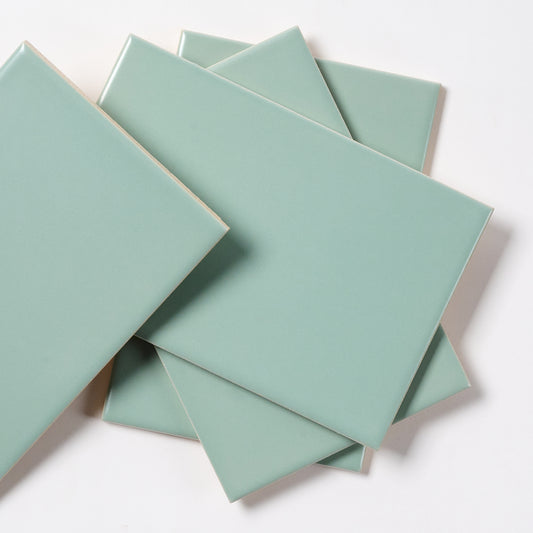 1950s Romany Glaucous Green Wall Tile, 304.5 Sq Ft Available - 10.5 Sq Ft Per Box
