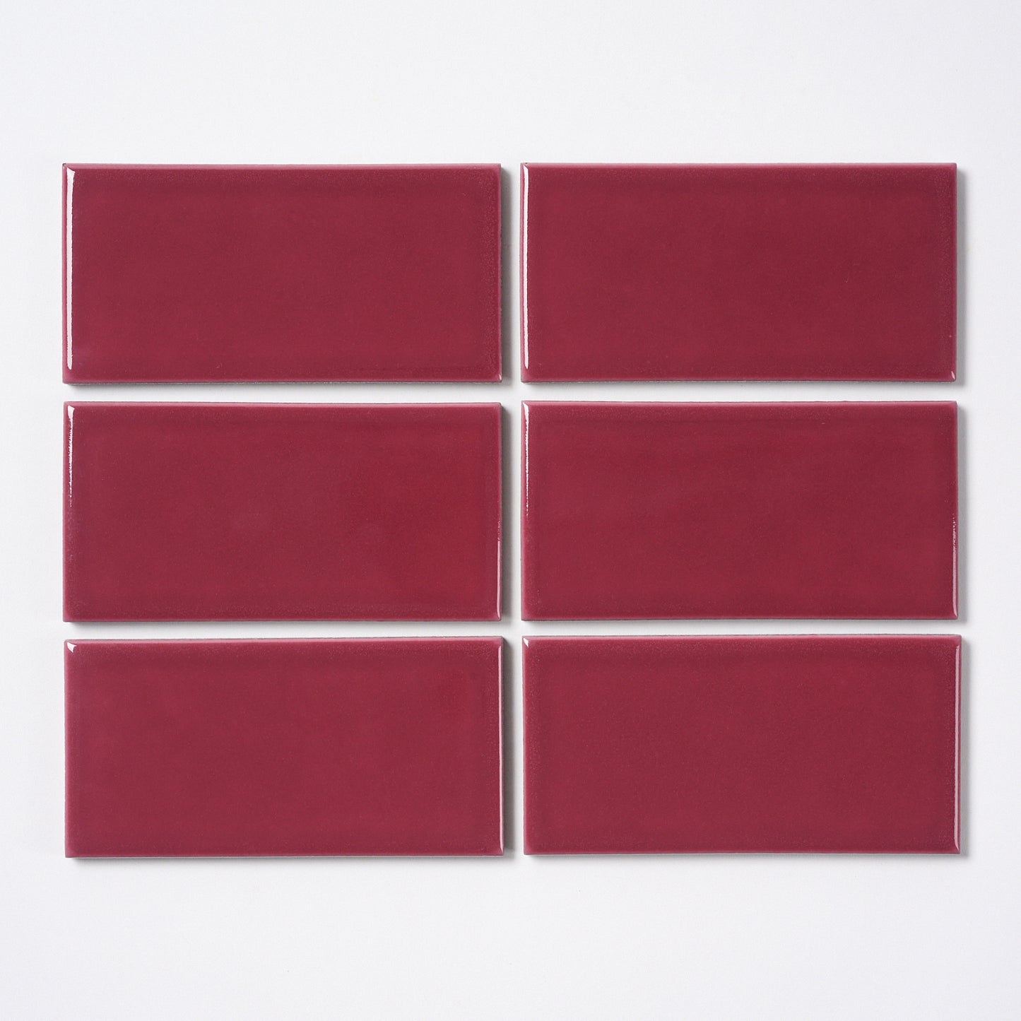 1950s Romany Burgundy Wall Tile, 1140 Sq Ft Available - 10 Sq Ft Per Box