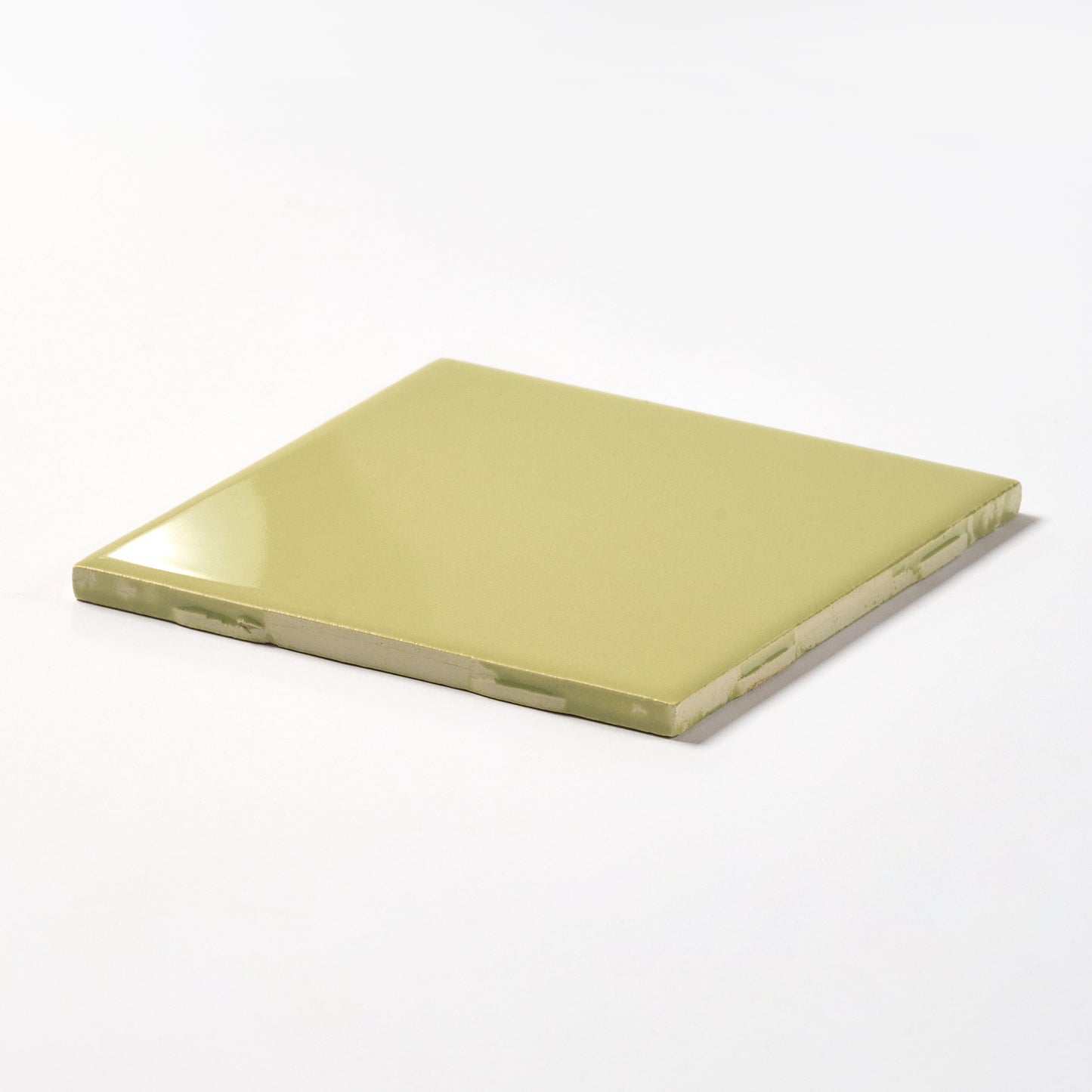 1970s English H. & R. Johnson LTD Bitter Green Wall Tile, 60 Sq Ft Available - 10 Sq Ft Per Box