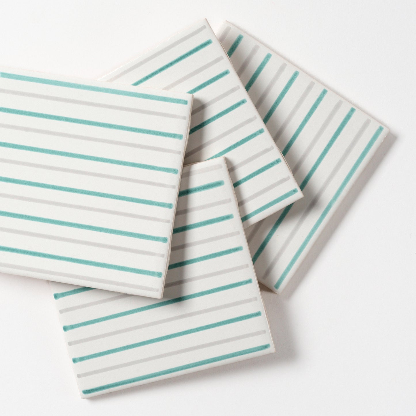 Vintage 1960s Mid-Century Modern Striped Wall Tile, 100 Sq Ft Available - 10 Sq Ft Per Box