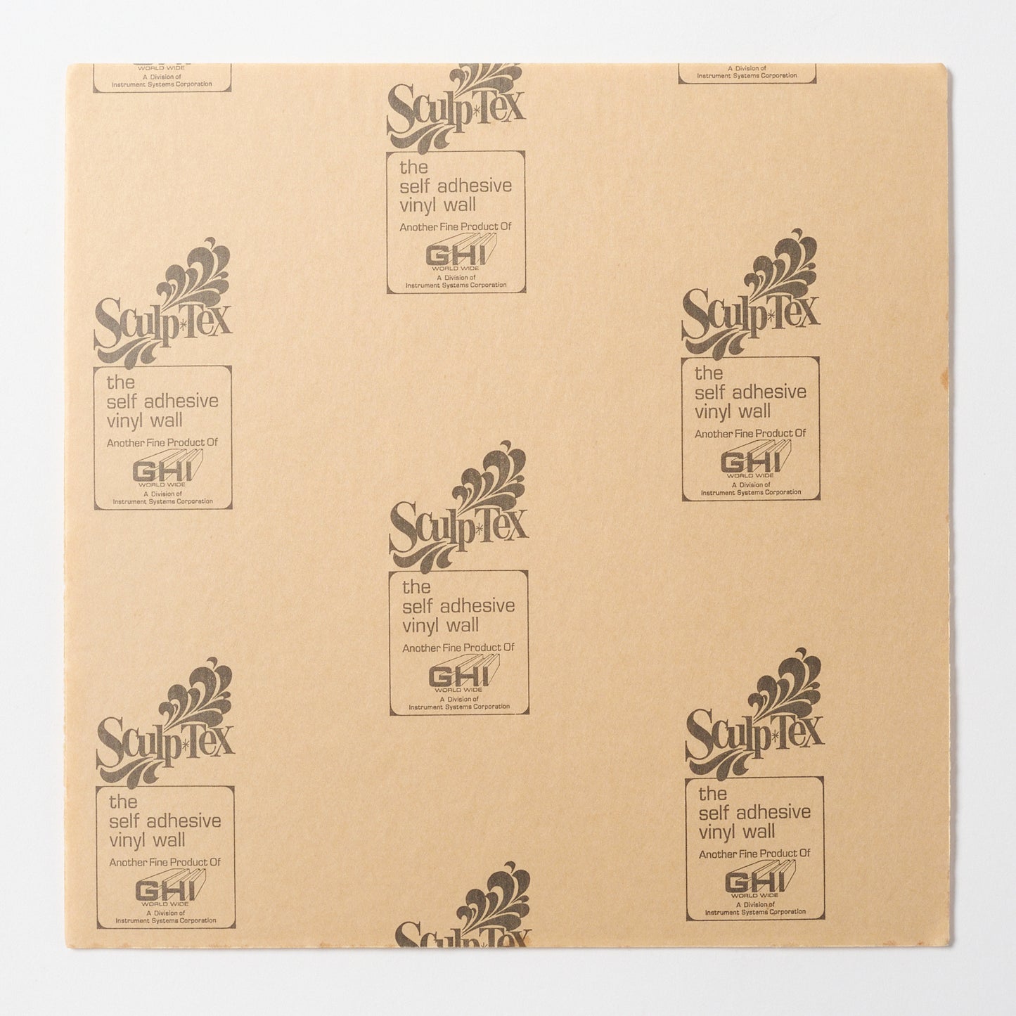 Vintage 1960s SculptTex Adhesive Fabric Wall Tile, 48 Sq Ft Available