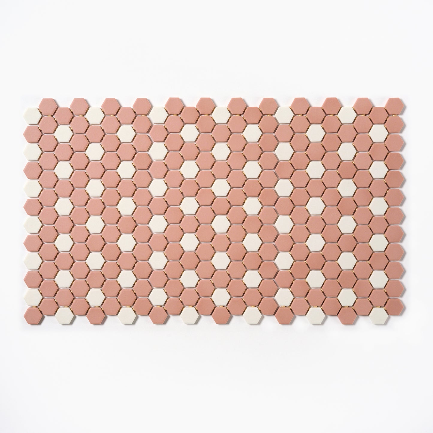 1980s American Olean 1" Hex Dusty Rose Floor Tile, 220 Sq Ft Available - 20 Sq Ft Per Box
