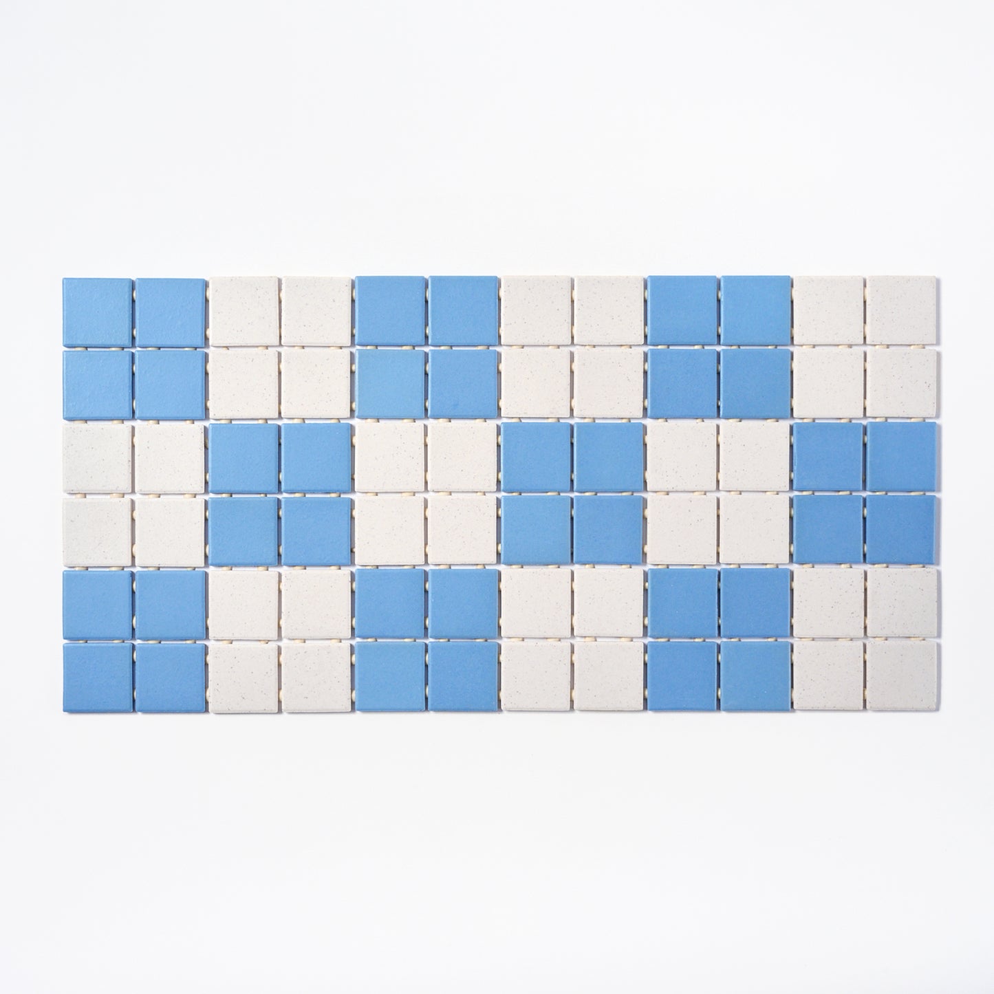 1990s Daltile White Spice/ Blue Checkerboard Floor Tile, 220 Sq Ft Available - 20 Sq Ft Per Box