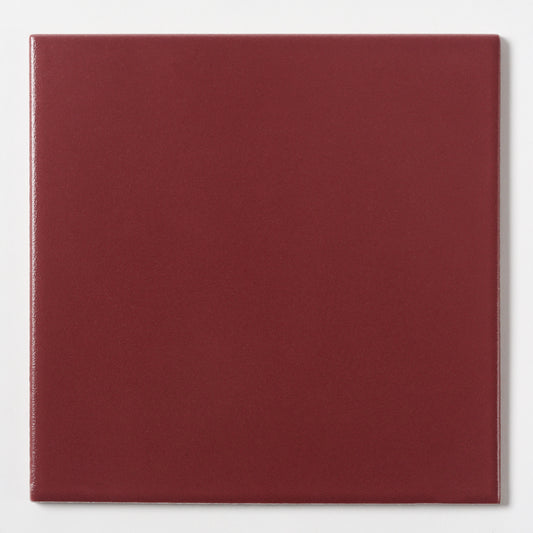1980s Daltile Burgundy Floor Tile, 30 Sq Ft Available - 15 Sq Ft Per Box