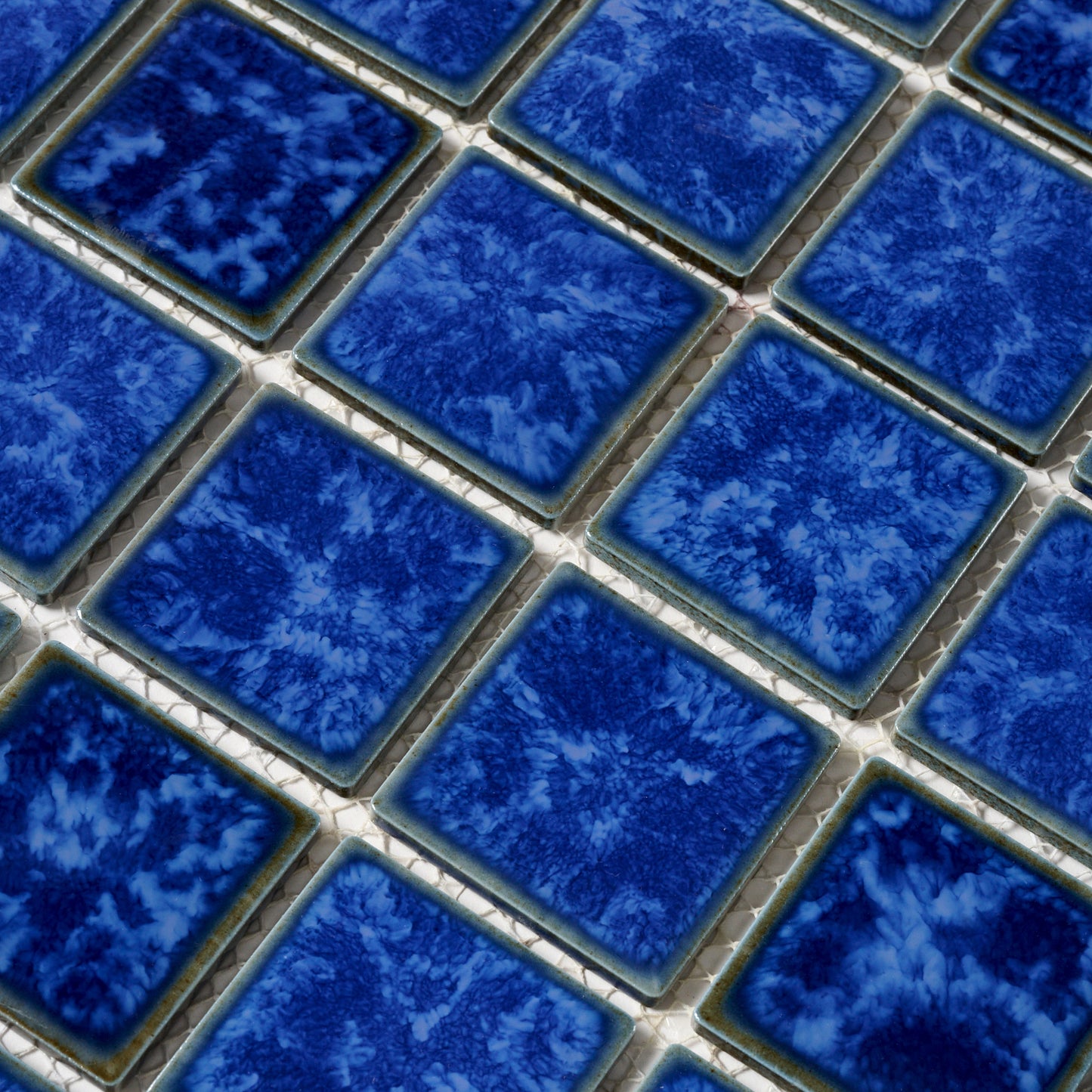 1980s Lake Blue Nat'l Pool Tile, 50 Sq Ft Available - 10 Sq Ft Per Box