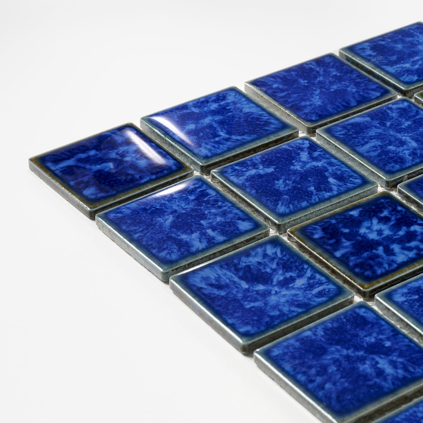 1980s Lake Blue Nat'l Pool Tile, 50 Sq Ft Available - 10 Sq Ft Per Box