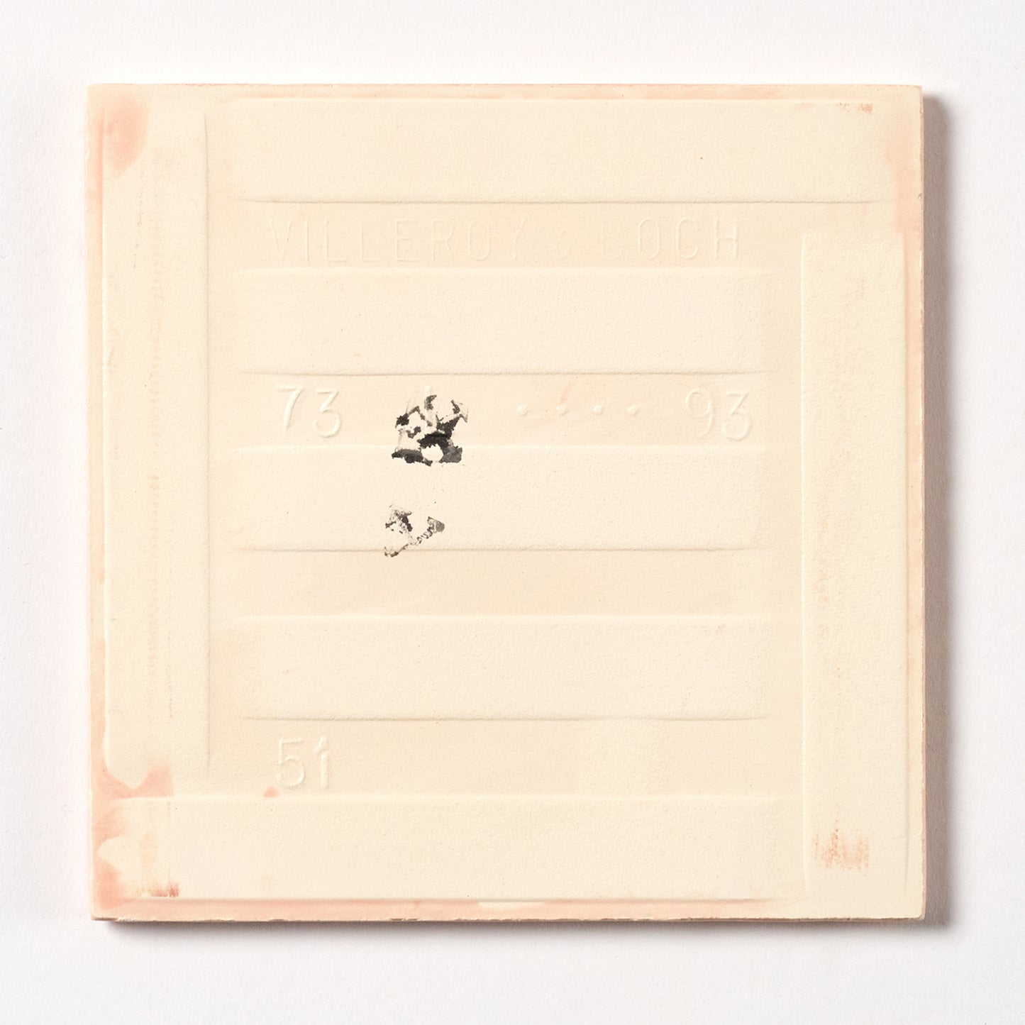 Villeroy & Boch 1970s Pink Swirl Wall Tile, 200 Sq Ft Available - 10 Sq Ft Per Box