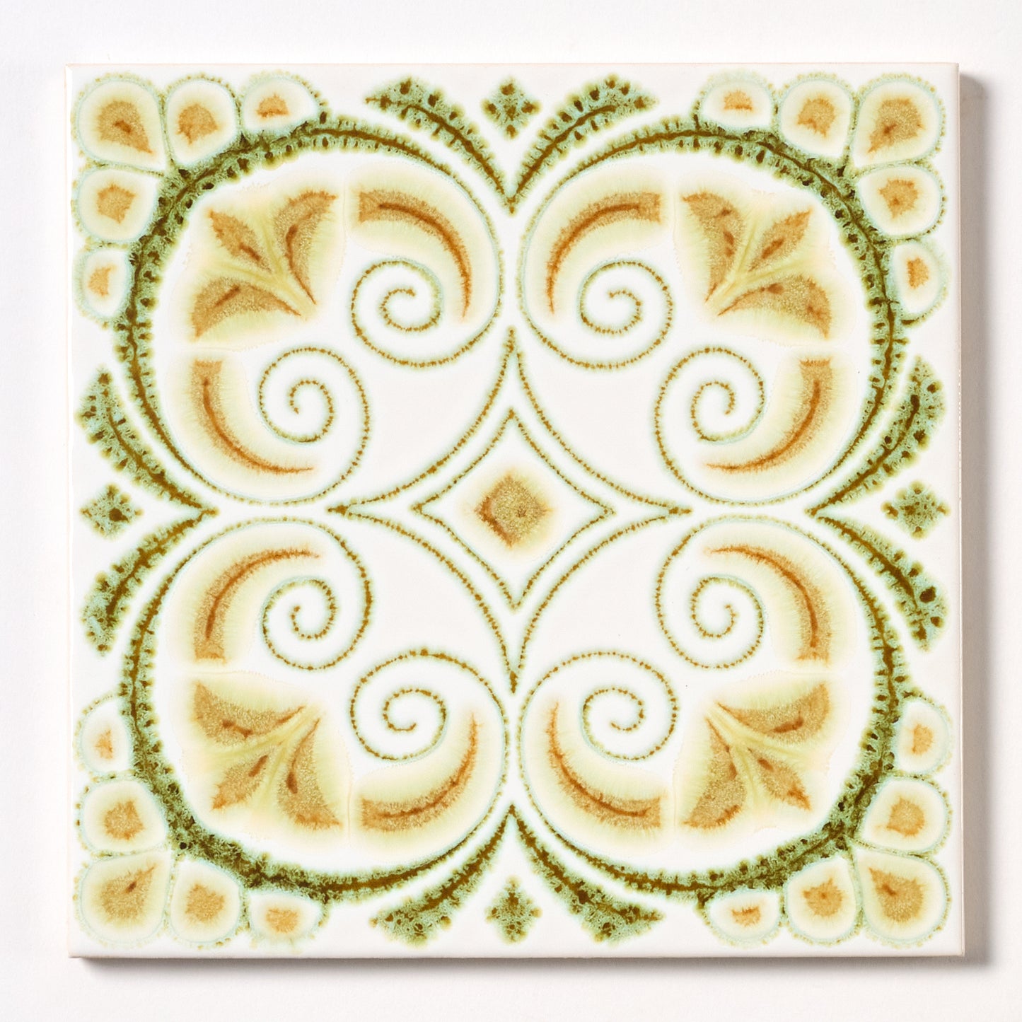 Vintage Laufen 1970s Golden Green Wall Tile, 55 Sq Ft Available - 27.5 Sq Ft Per Box