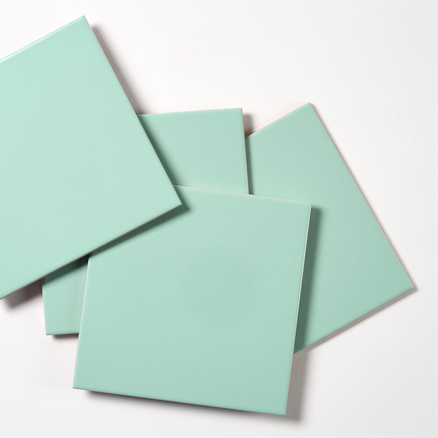 1980s Italian Mint Green Matte Floor Tile, 1,645 Sq Ft Available - 16.79 Sq Ft Per Box