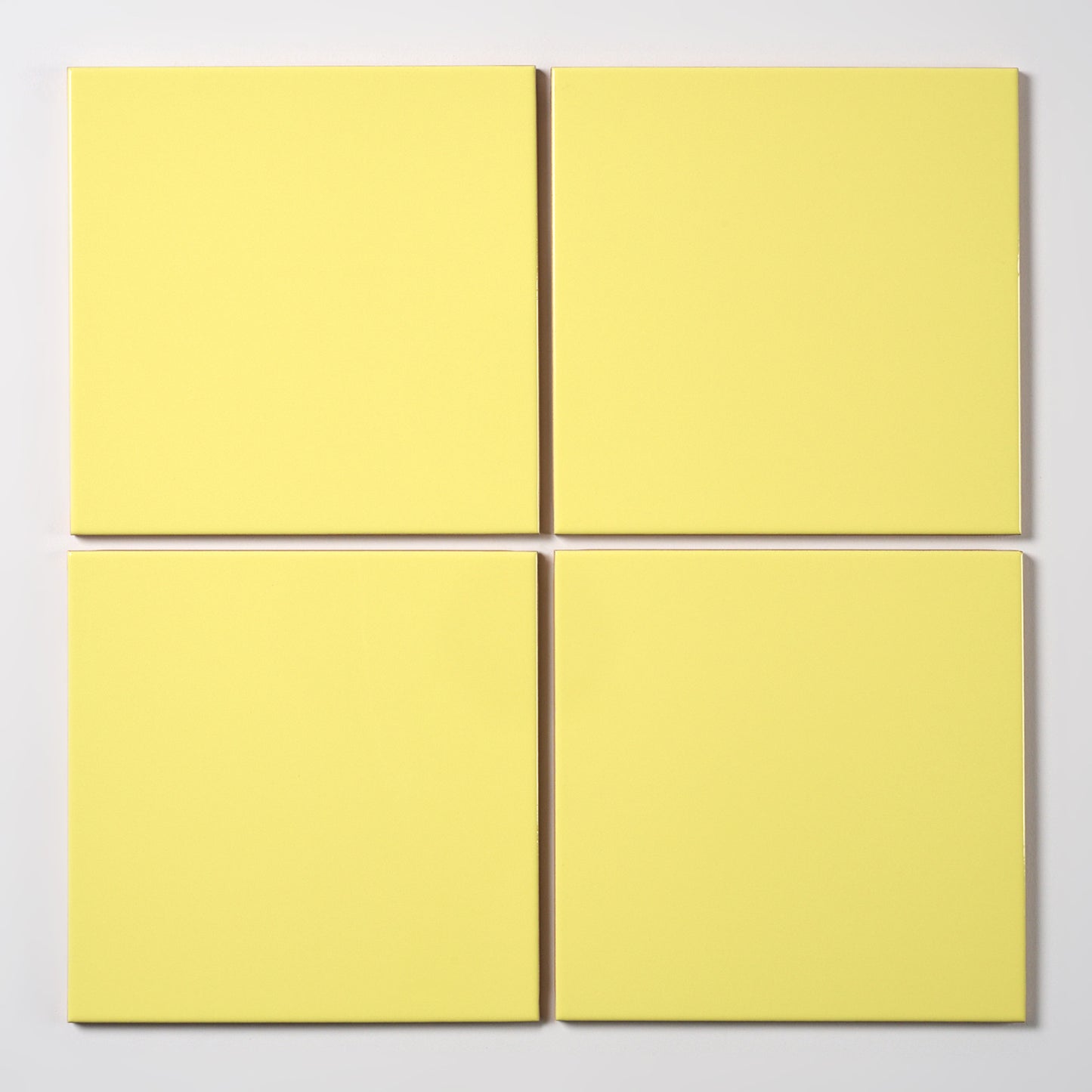 1980s Italian Glossy Yellow Wall Tile, 923 Sq Ft Available - 14.2 Sq Ft Per Box