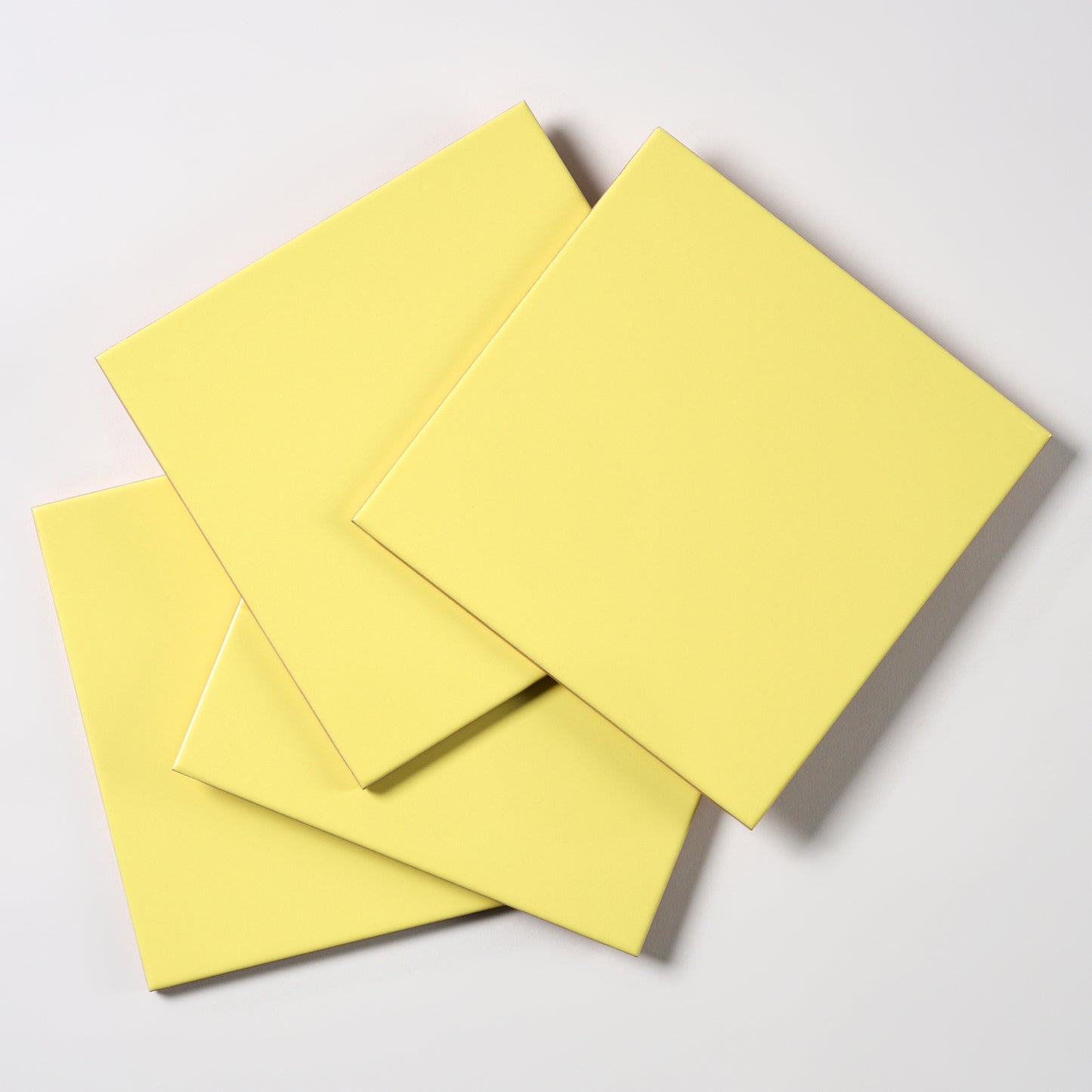1980s Italian Glossy Yellow Wall Tile, 923 Sq Ft Available - 14.2 Sq Ft Per Box