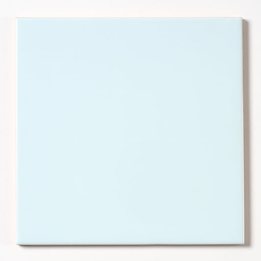 1980s Italian Glossy Light Blue Wall Tile, 1,377 Sq Ft Available - 14.2 Sq Ft Per Box