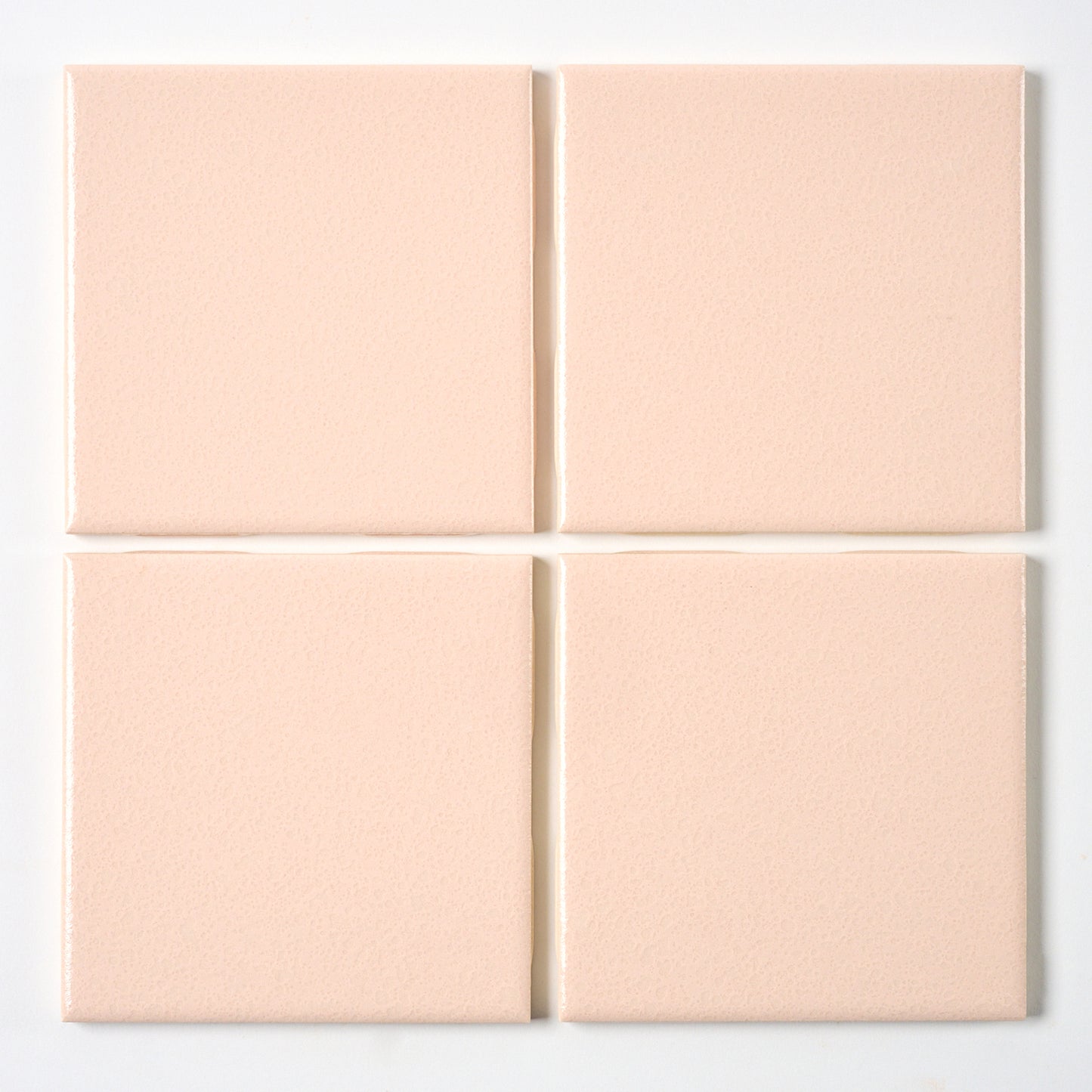 1990s Mannington Soft Peach Crystal Glaze Wall Tile, 444 Sq Ft Available - 12 Sq Ft Per Box