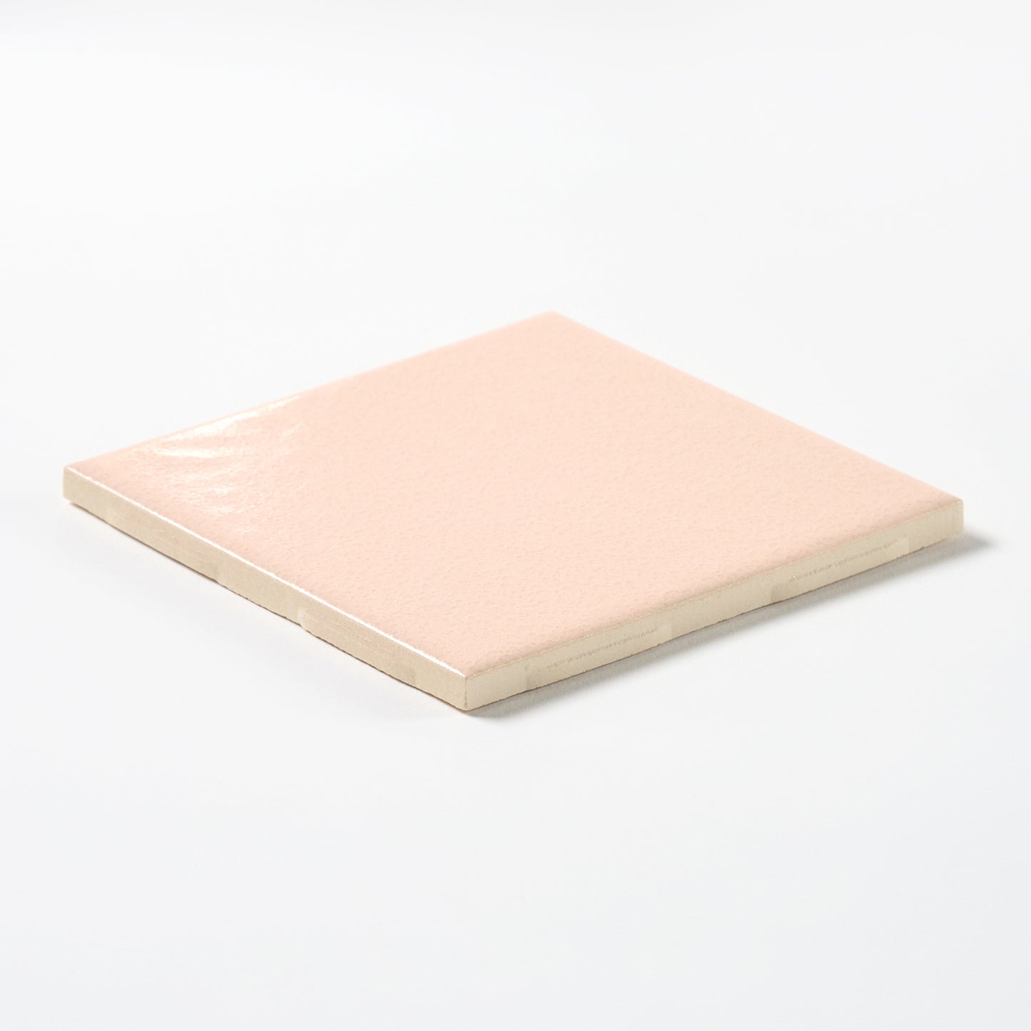 1990s Mannington Soft Peach Crystal Glaze Wall Tile, 444 Sq Ft Available - 12 Sq Ft Per Box