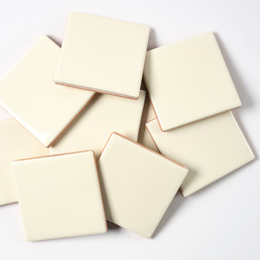 1980s Vintage Italian Ivory Wall Tile, 616 Sq Ft Available - 11 Sq Ft Per Box