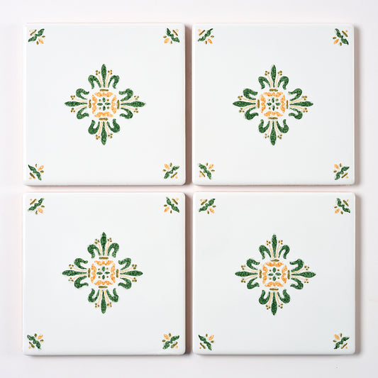 1980s Vintage Italian Green Wall Tile, 90 Sq Ft Available - 7.5 Sq Ft Per Box