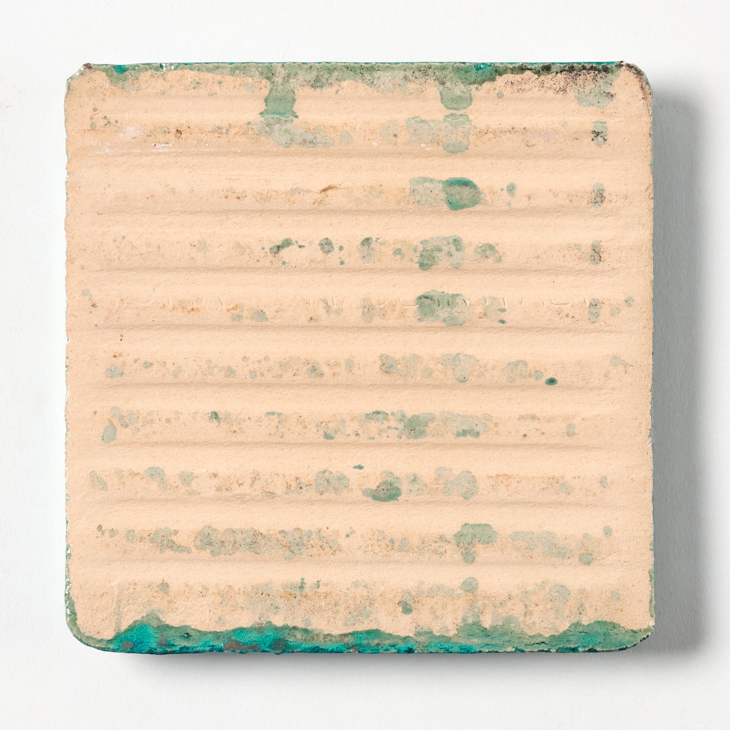 1980s Vintage Italian Teal Majolica Wall Tile, 42 Sq Ft Available - 10.5 Sq Ft Per Box