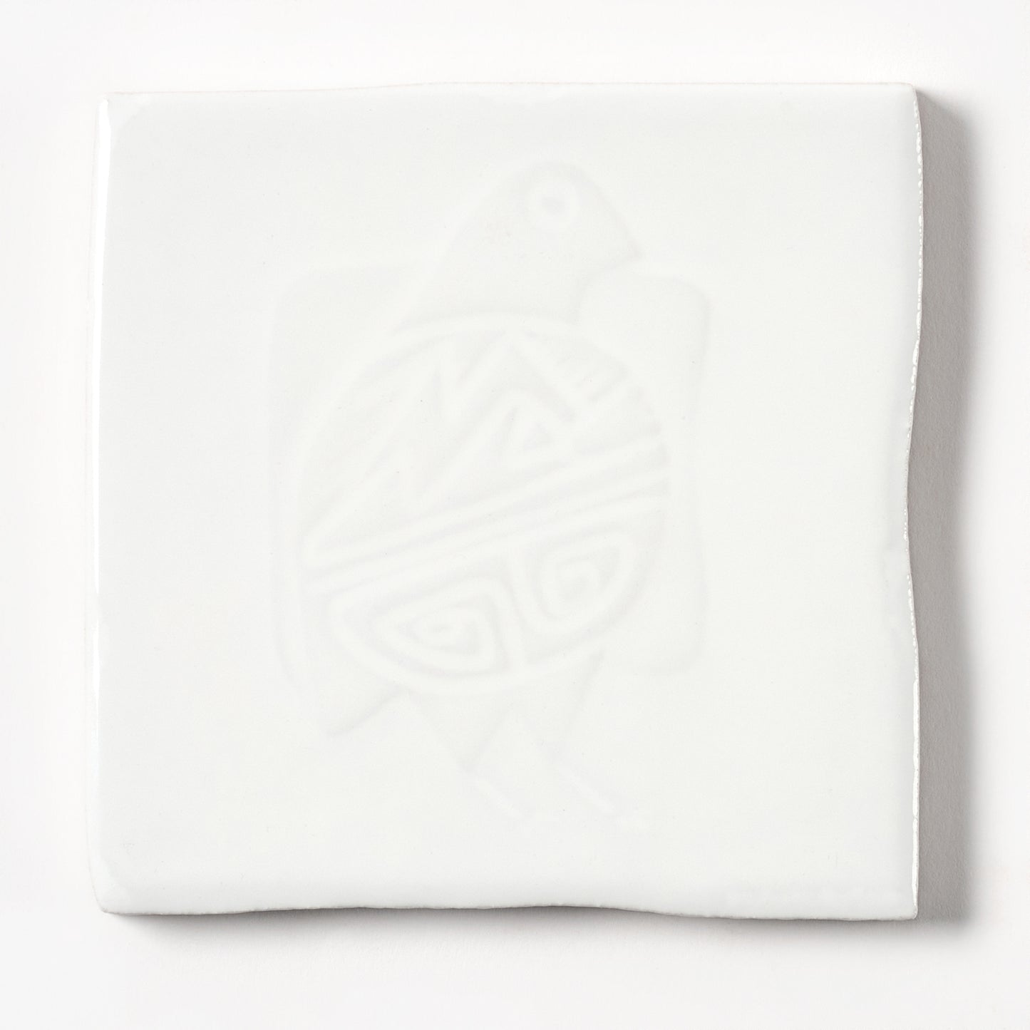 1980s Vintage Italian White Mixed Totem Tile, 18 Sq Ft Available