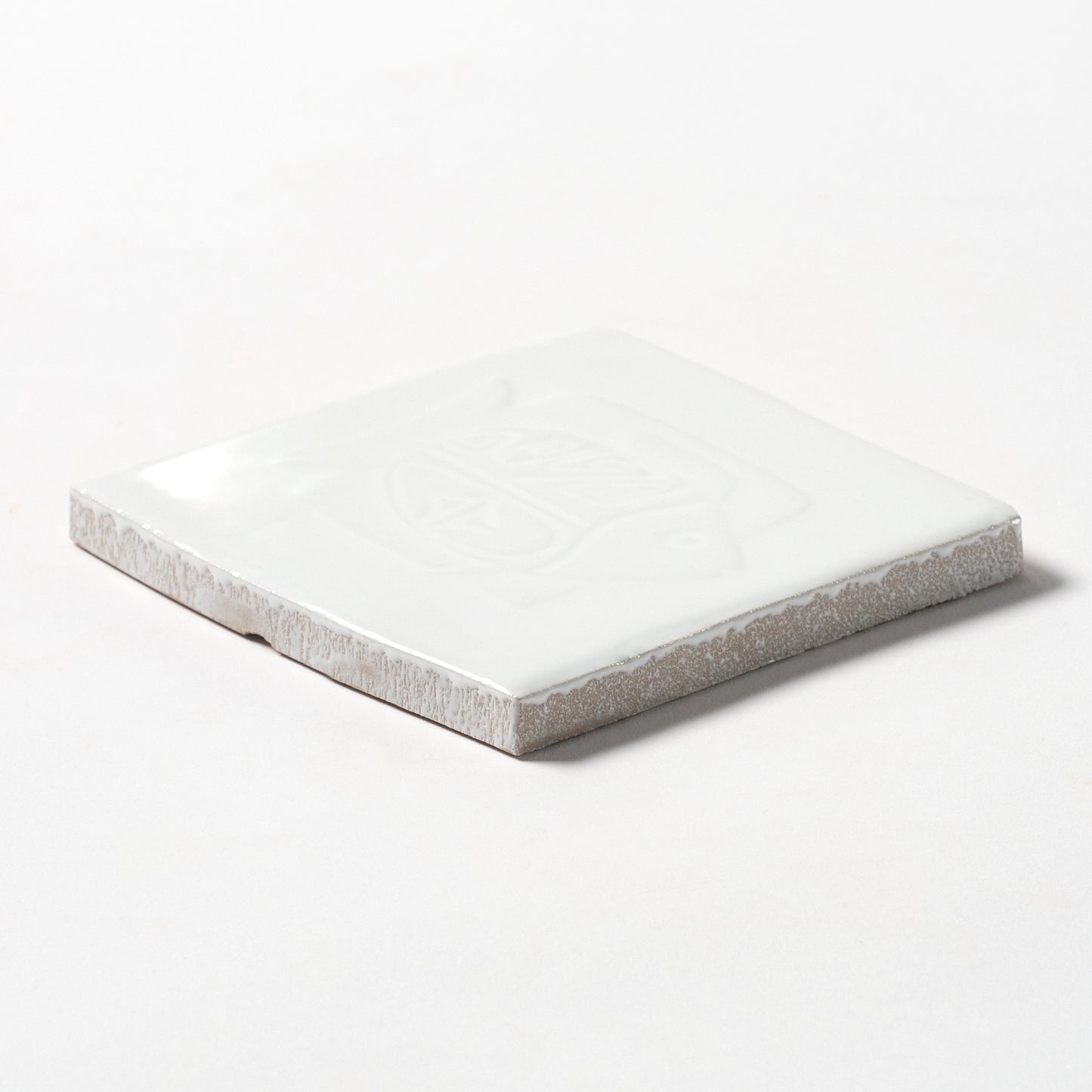 1980s Vintage Italian White Mixed Totem Tile, 18 Sq Ft Available
