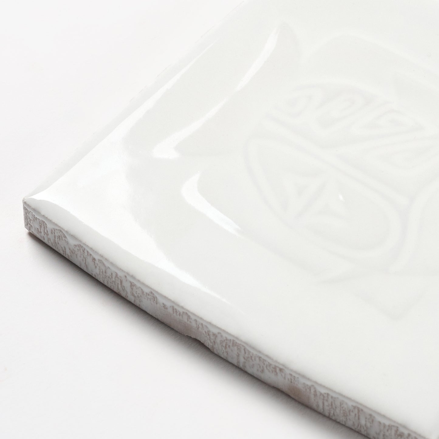 1980s Vintage Italian White Mixed Totem Tile, 18 Sq Ft Available