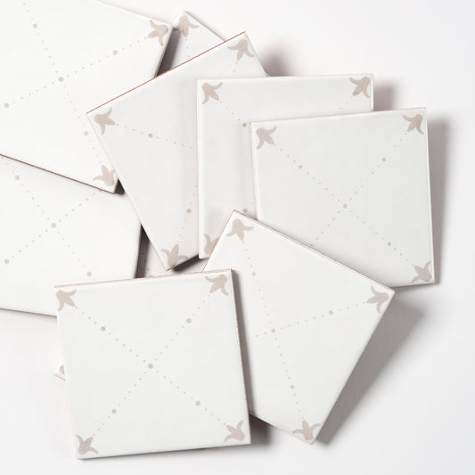 1980s Vintage Italian Gray Provincial Tile, 42 Sq Ft Available - 21 Sq Ft Per Box