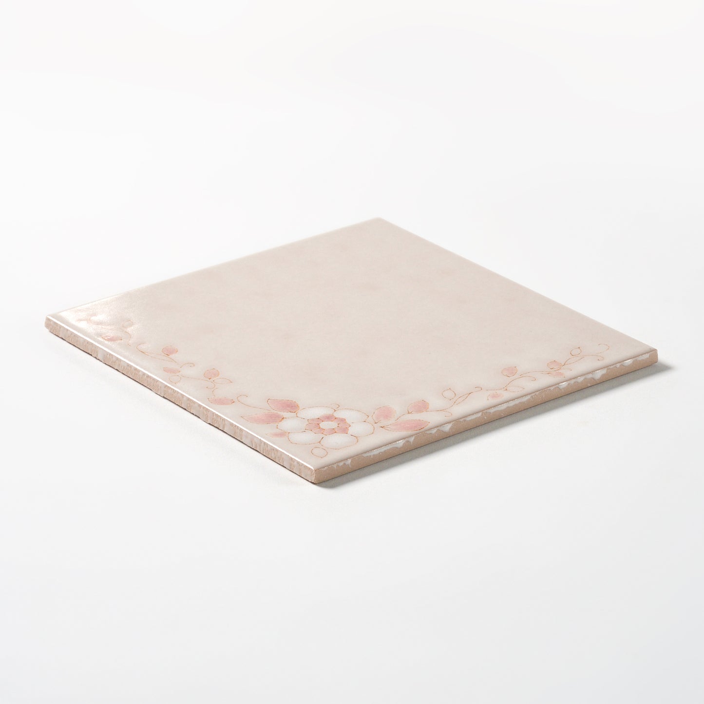 1980s "Io Cana" Italian Floral Floor Tile, 532 Sq Ft Available - 14 Sq Ft Per Box