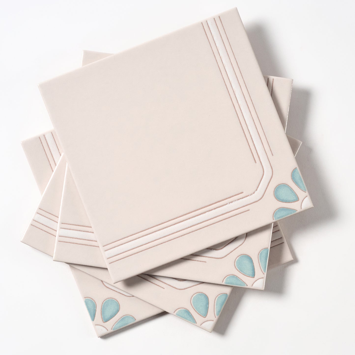 1980s "Connecticut" Italian Floral Floor Tile, 1116 Sq Ft Available - 18 Sq Ft Per Box