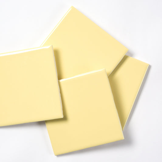 1970s FLORIDA TILE Mancru Yellow Wall Tile, 9 Sq Ft Available