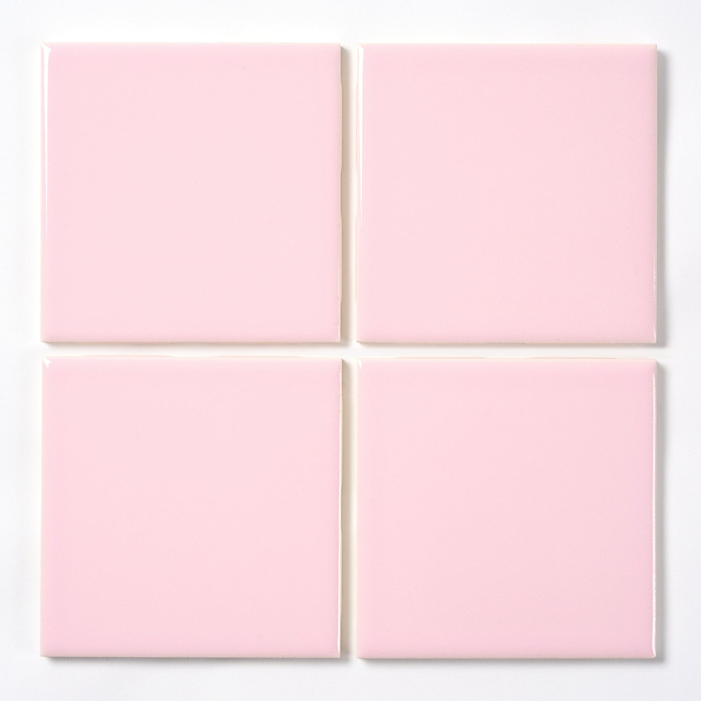1970s FLORIDA TILE Shell Pink Wall Tile, 7.25 Sq Ft Available