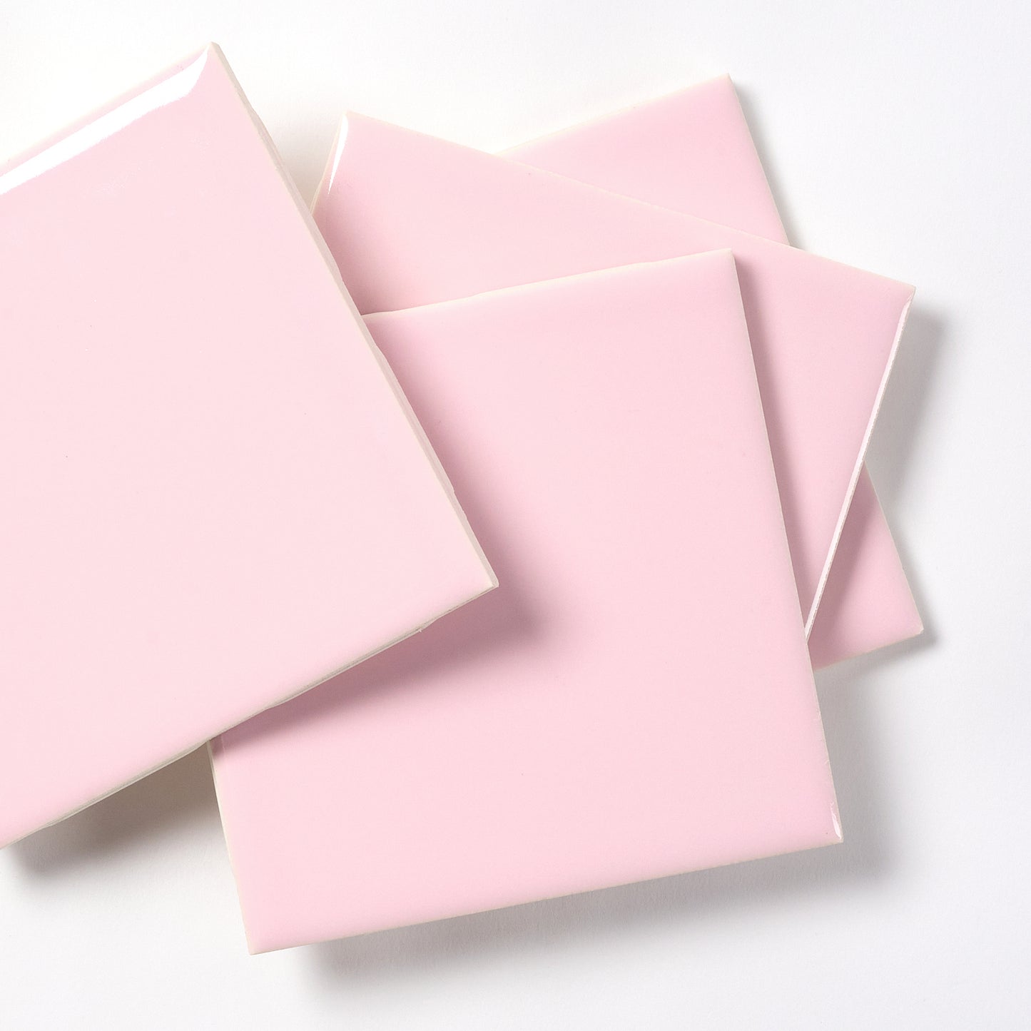 1970s FLORIDA TILE Shell Pink Wall Tile, 7.25 Sq Ft Available