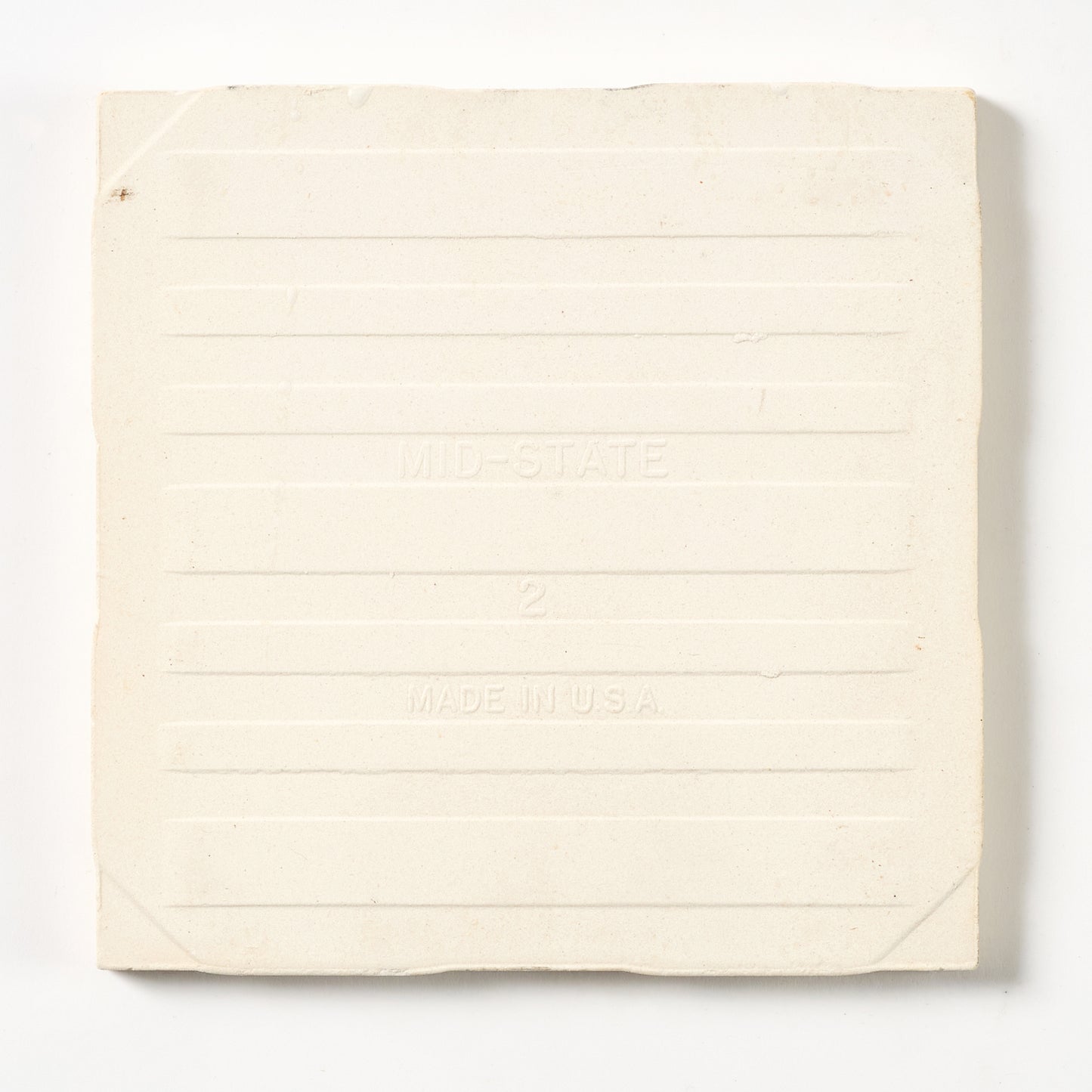 1960s Mid State Textured Glaze White Wall Tile, 14.5 Sq Ft Available