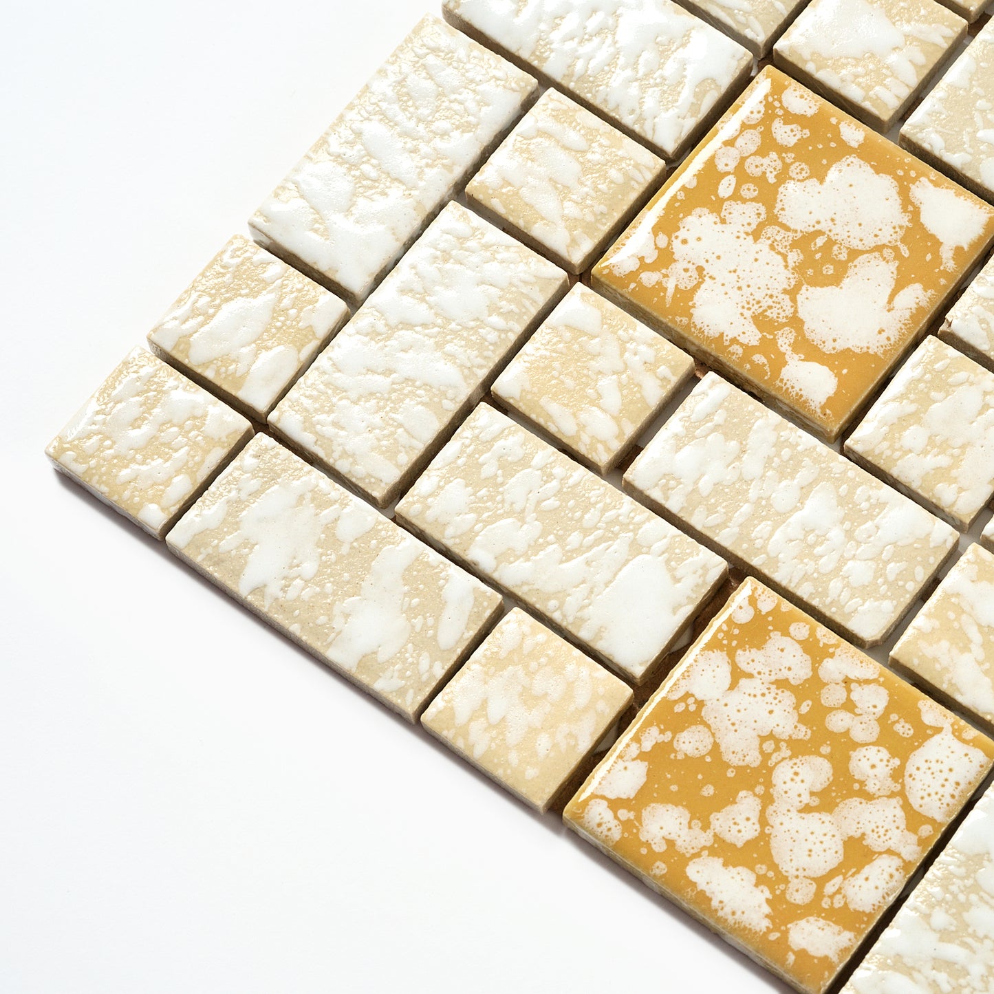 Vintage Golden Random Japanese 1960s Wall Tile