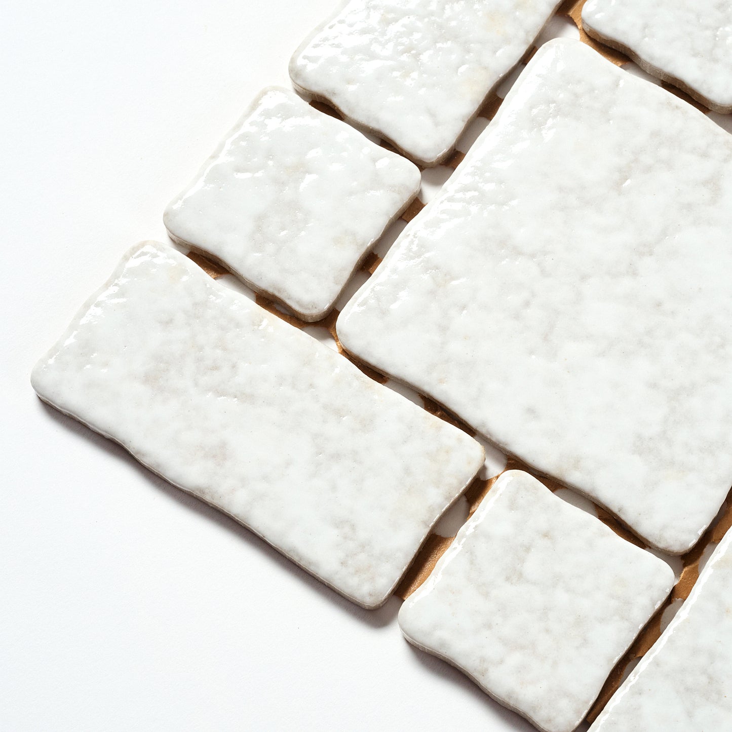 Vintage White Japanese 1960s Wall Tile, 13 Sq Ft Available