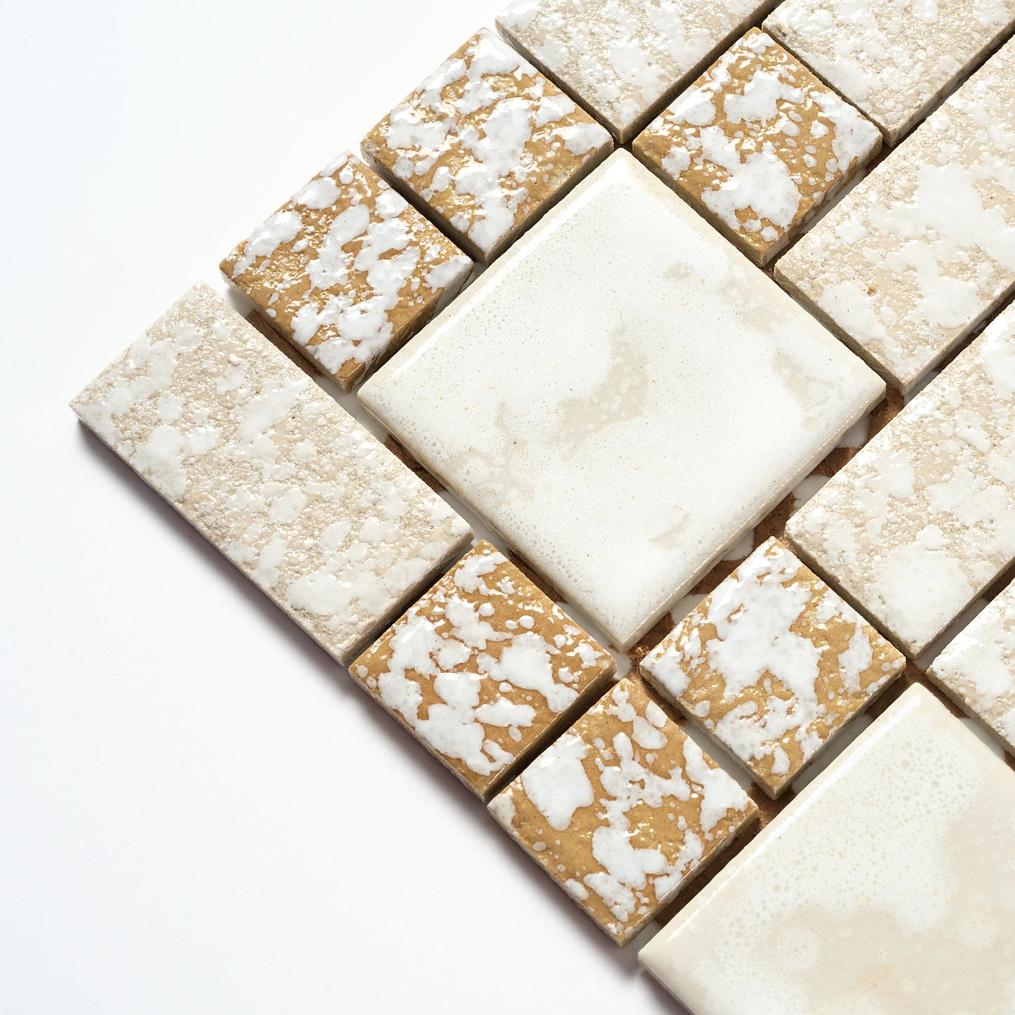 Vintage Brown Random Japanese 1960s Wall Tile