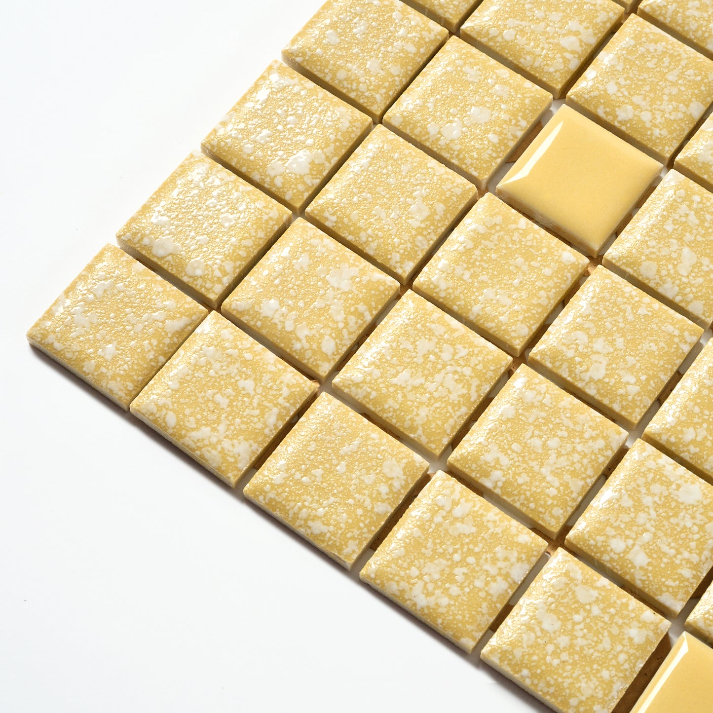 Vintage Yellow 1" Japanese 1960s Wall Tile