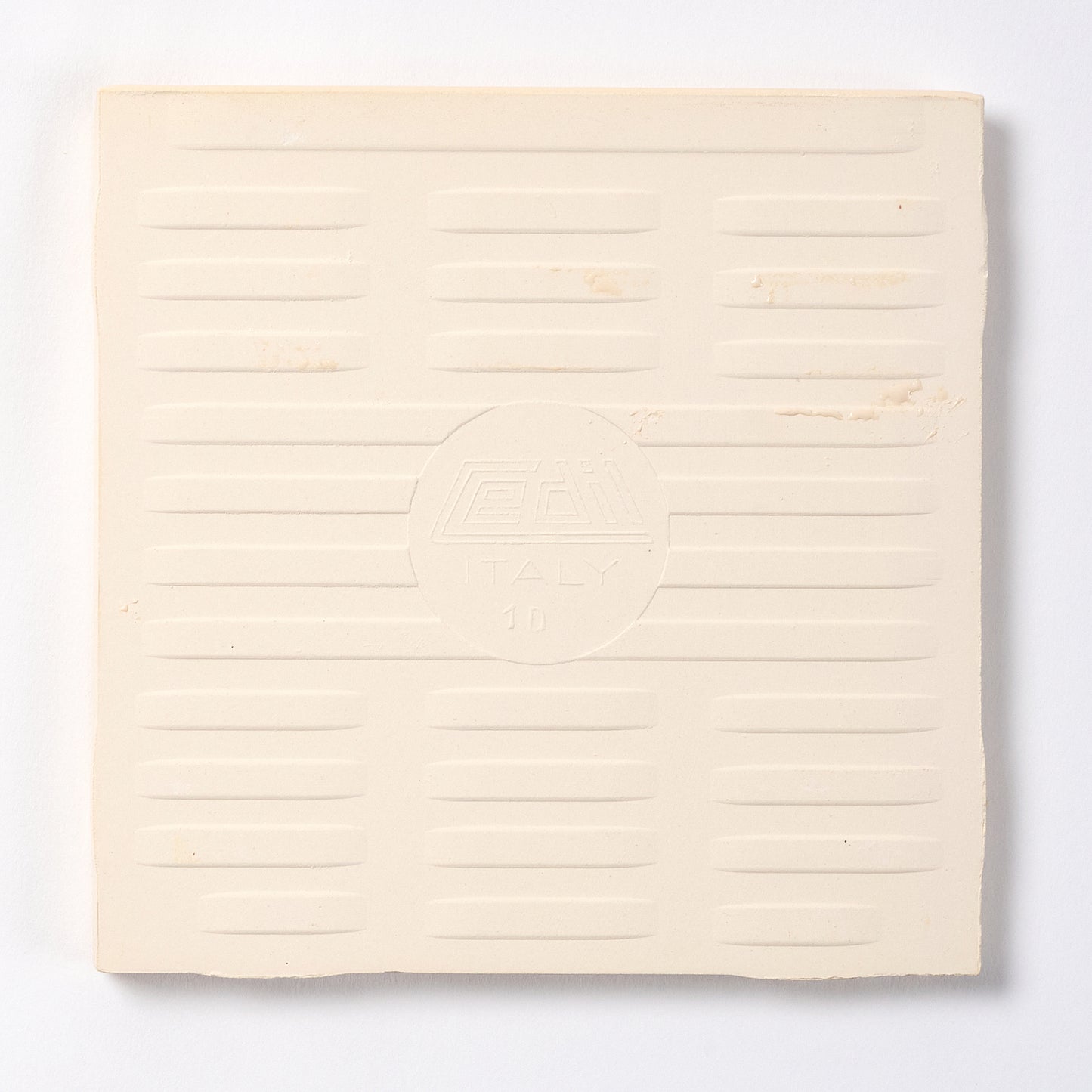 1950s Cedit Ivory Square Bullnose Tile
