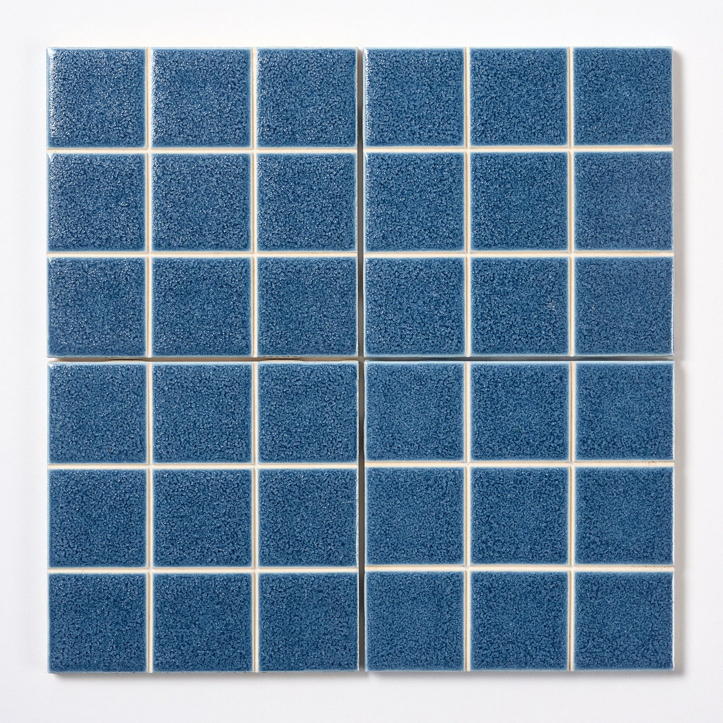 1980s American Olean Royal Blue Scored Wall Tile, 16 Sq Ft Available - 8 Sq Ft Per Box