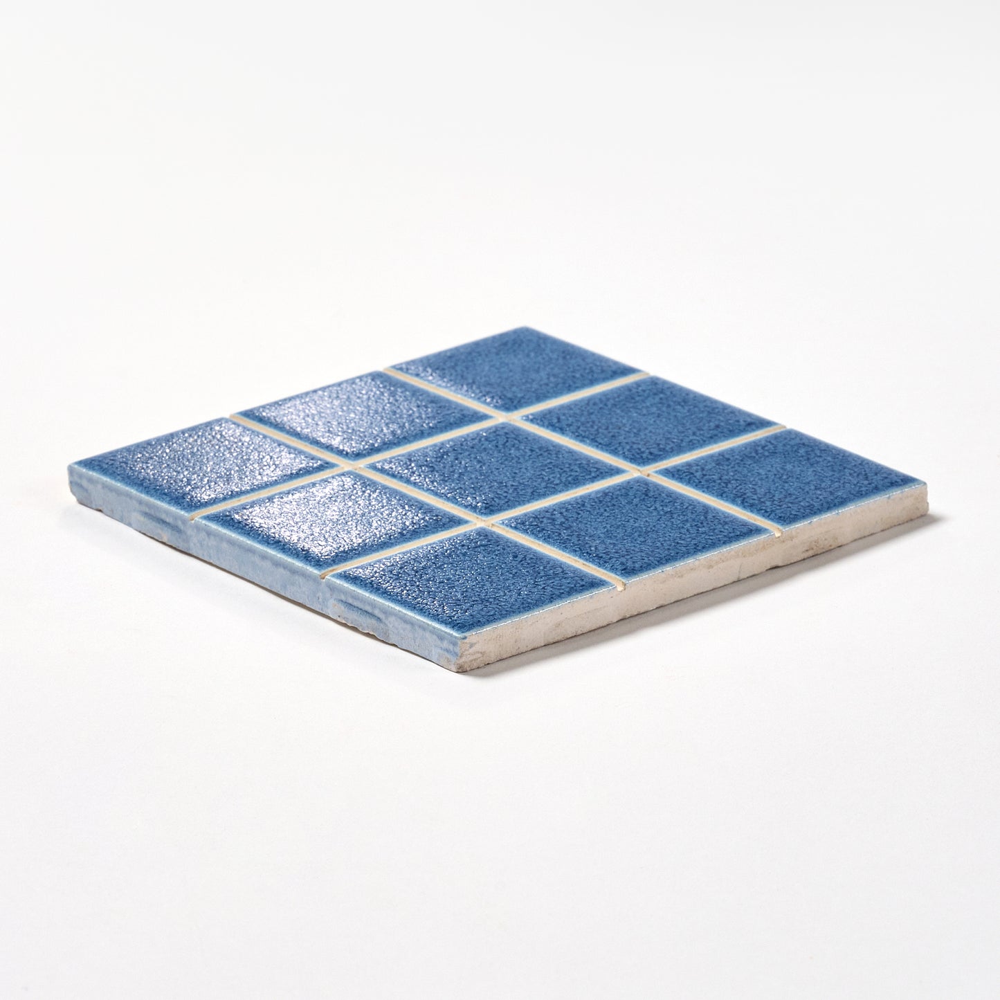 1980s American Olean Royal Blue Scored Wall Tile, 16 Sq Ft Available - 8 Sq Ft Per Box