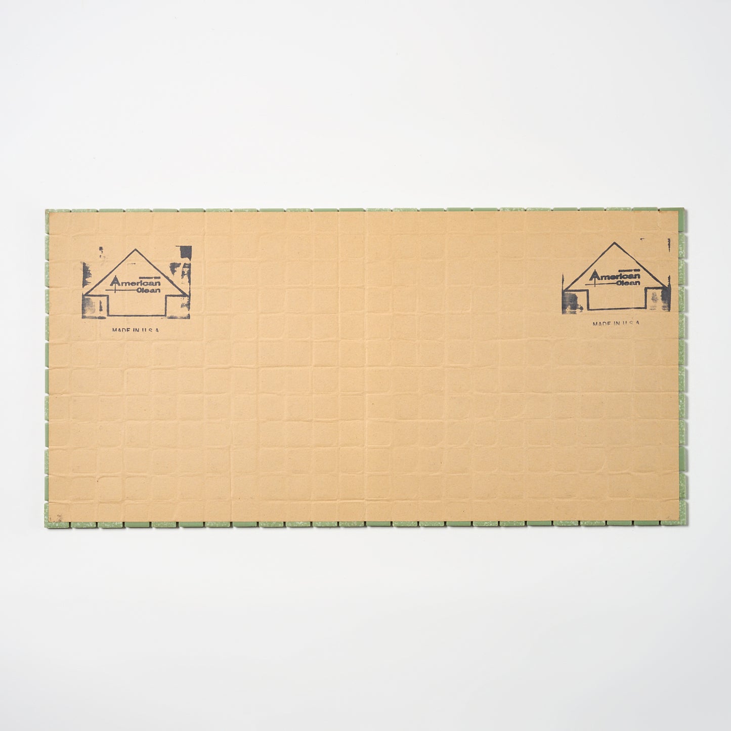 1970s American Olean Green 1" Random Floor Tile, 6 Sq Ft Available