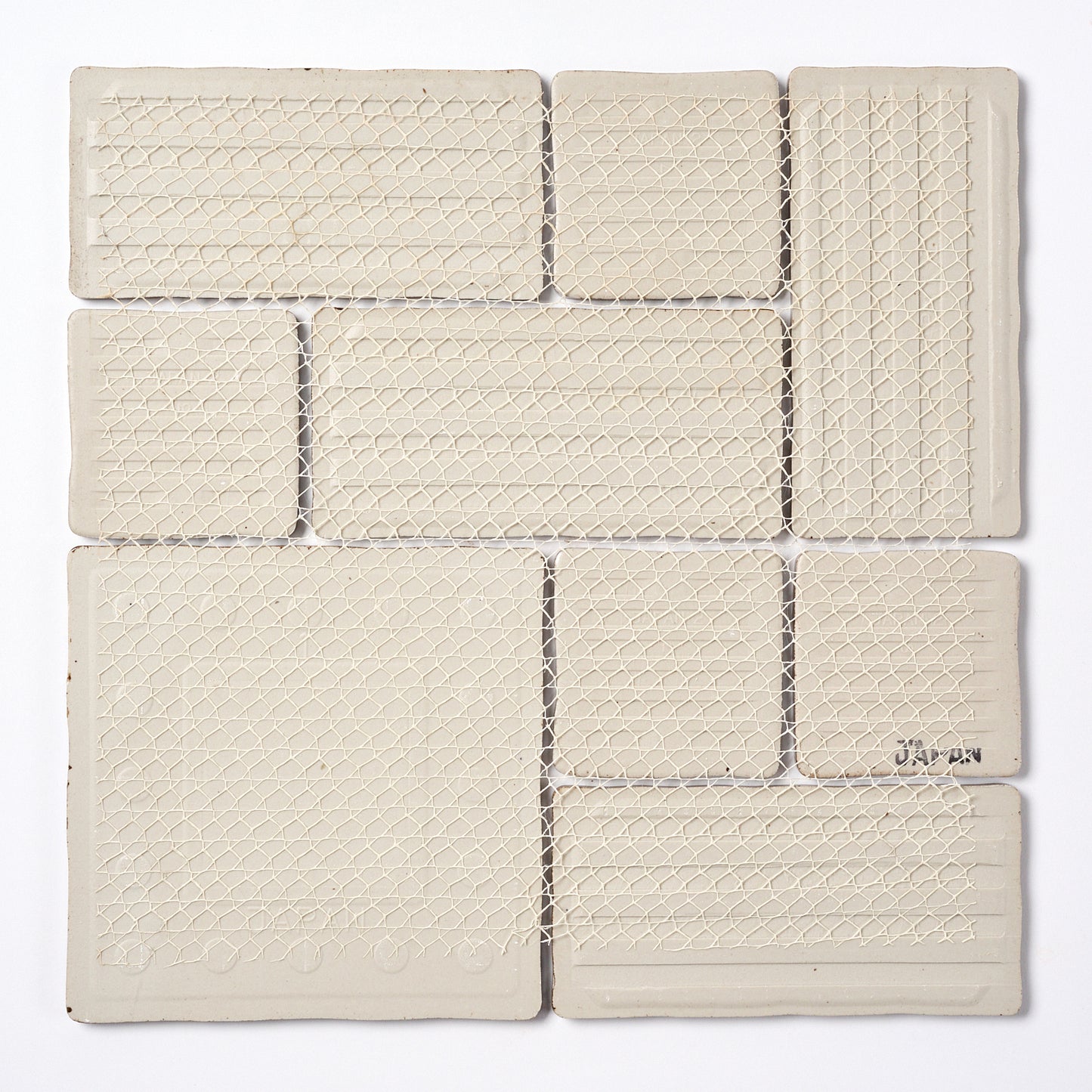 Vintage Japanese 1970s Brown Gold Floor Tile, 36 Sq Ft Available