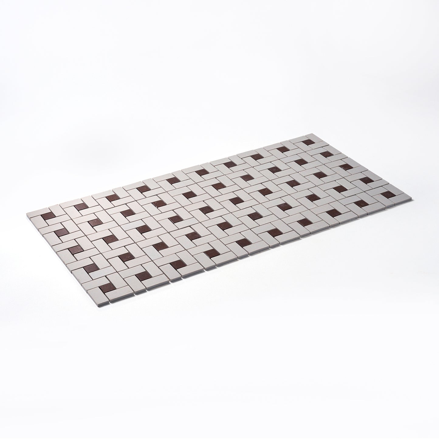 Vintage 1950s Gray/ Brown Mosaic Floor Tile, 400 Sq Ft Available - 20 Sq Ft Per Box