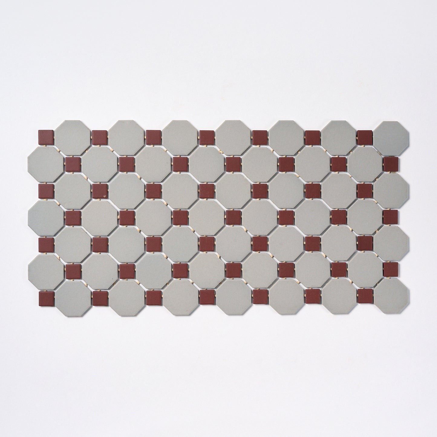 1990s Daltile Rust/ Gray Mosaic Floor Tile, 44 Sq Ft Available - 22 Sq Ft Per Box