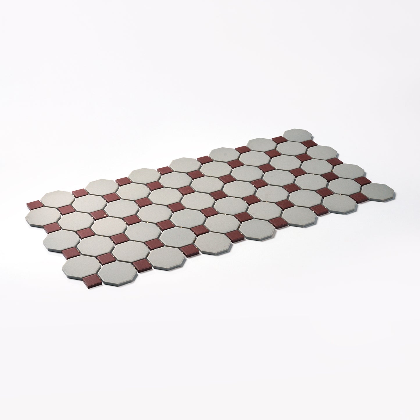 1990s Daltile Rust/ Gray Mosaic Floor Tile, 44 Sq Ft Available - 22 Sq Ft Per Box
